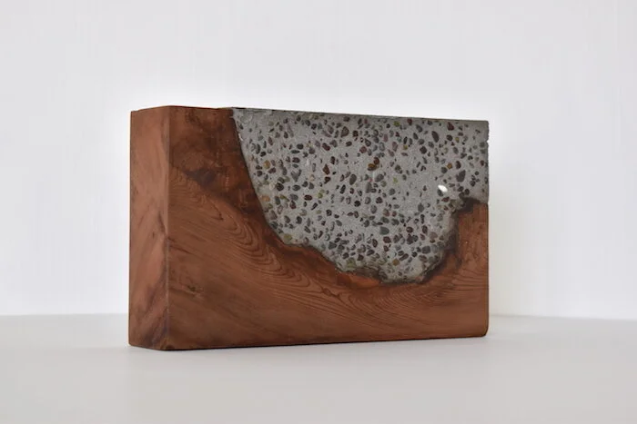  Canyon  redwood , concrete  5” x 9” x 2-1/2” 