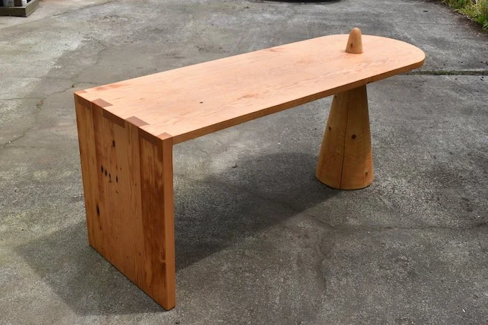  Desk Douglas fir, Cedar cone 72” long x 24” wide x 30 “ tall 