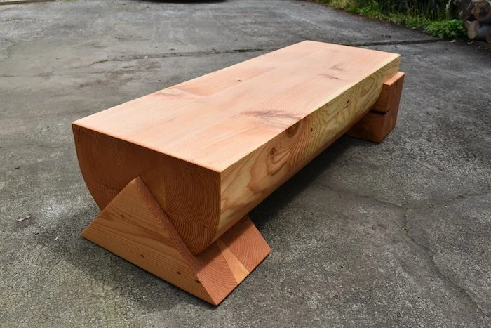  Coffee table Douglas fir 60” long x 18” wide x 15” tall 