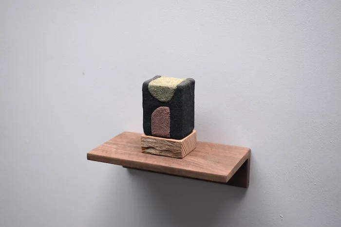  Klee sand , sediment , paint, wood 4” x 2-1/2” x 2” 2021 