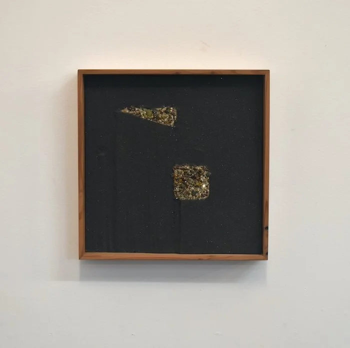  wind sock  11 × 11 “  sand on panel—redwood frame  2024 