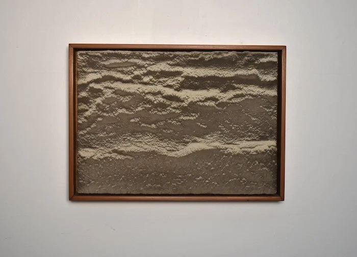  mountain ash  11 × 15 × 2”  sand, cement, ash on panel—redwood frame  2025  $750 
