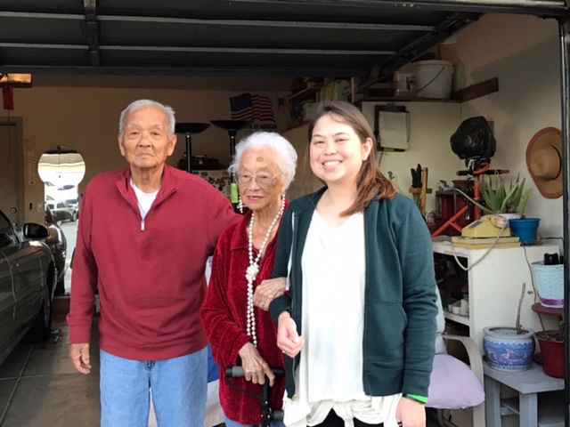 Me and my grandparents in California. 