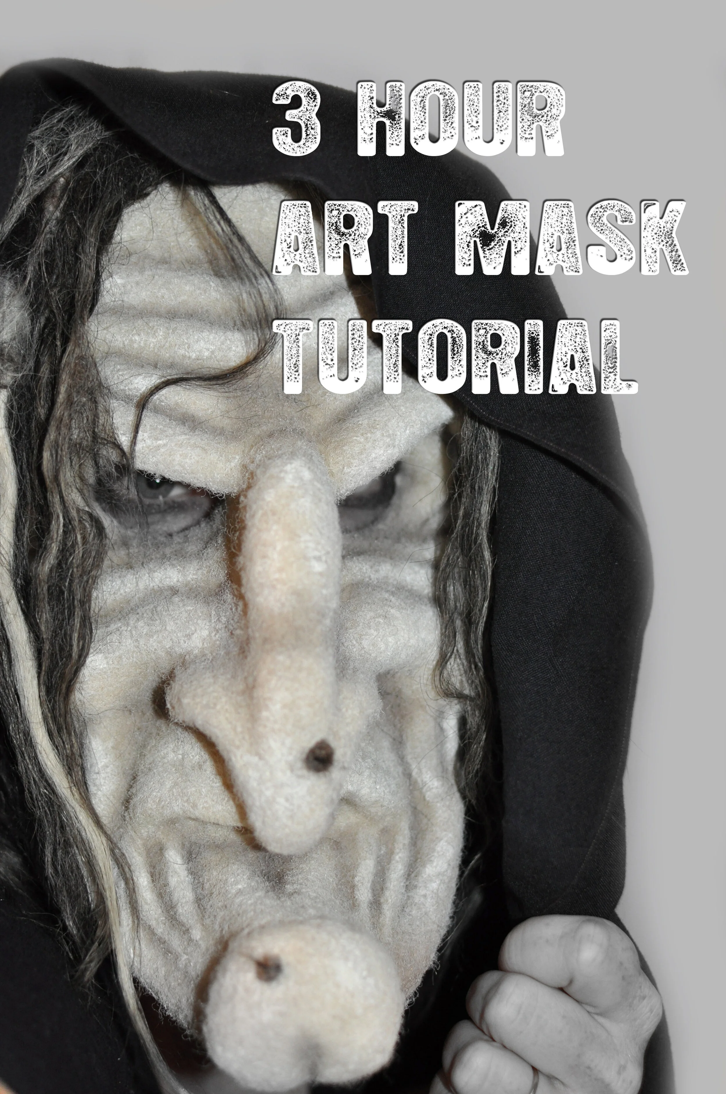 Needle Felt Wool Mask Instructional Video- DIGITAL LINK ONLY