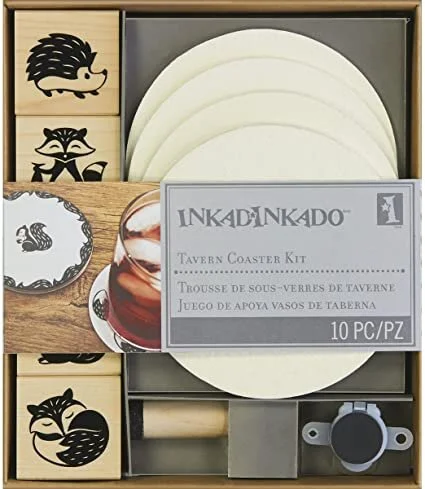 Inkadinkado Tavern Coaster Stamping Kit