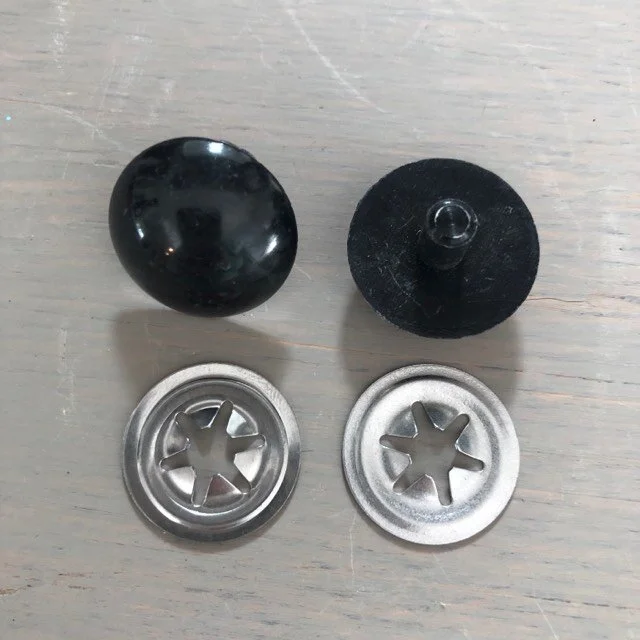 Black Platic Puppet Eyes