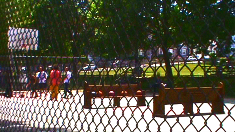  Installation image of FullCourt&nbsp;  video still  2015 