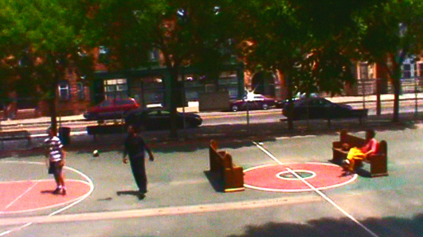  Installation image of FullCourt&nbsp;  video still  2015 