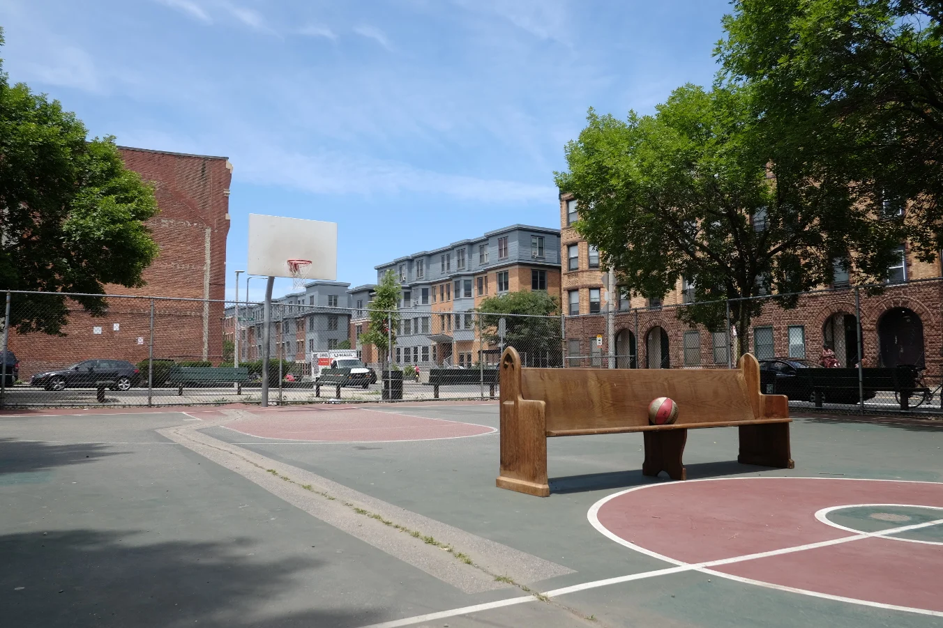  Installation image of FullCourt&nbsp;  digital print  2015 