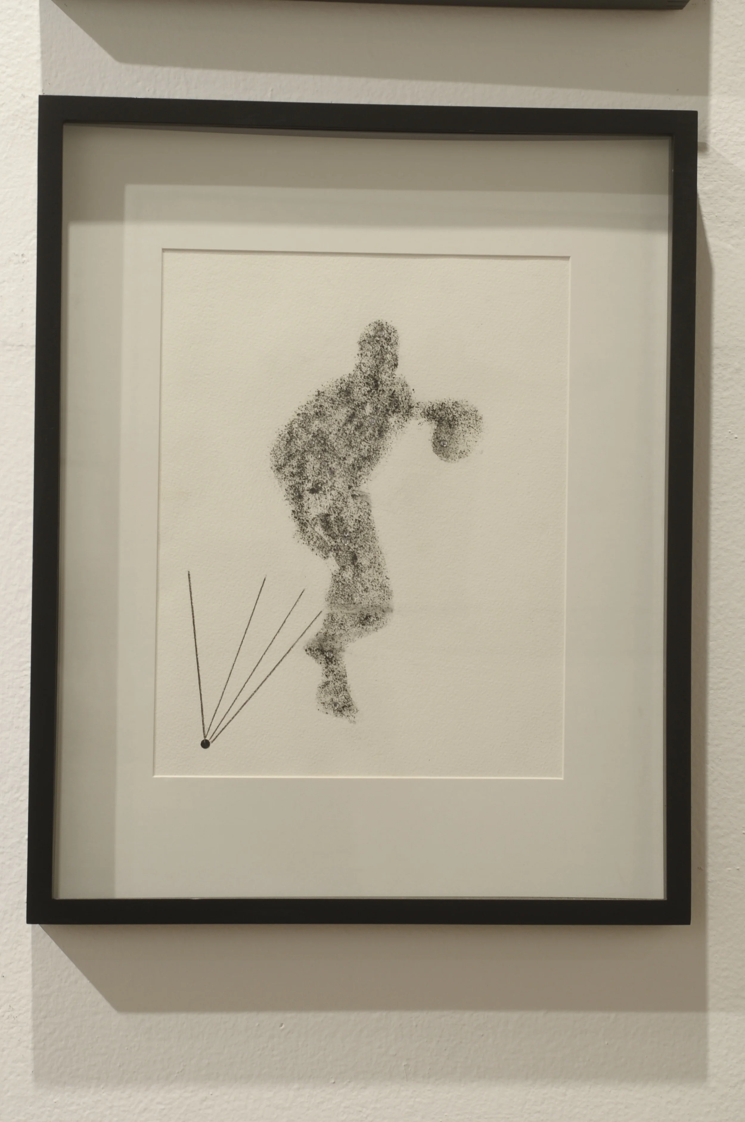  Player in Outer Space  mixed media on paper  12" x 8.5"  2012 