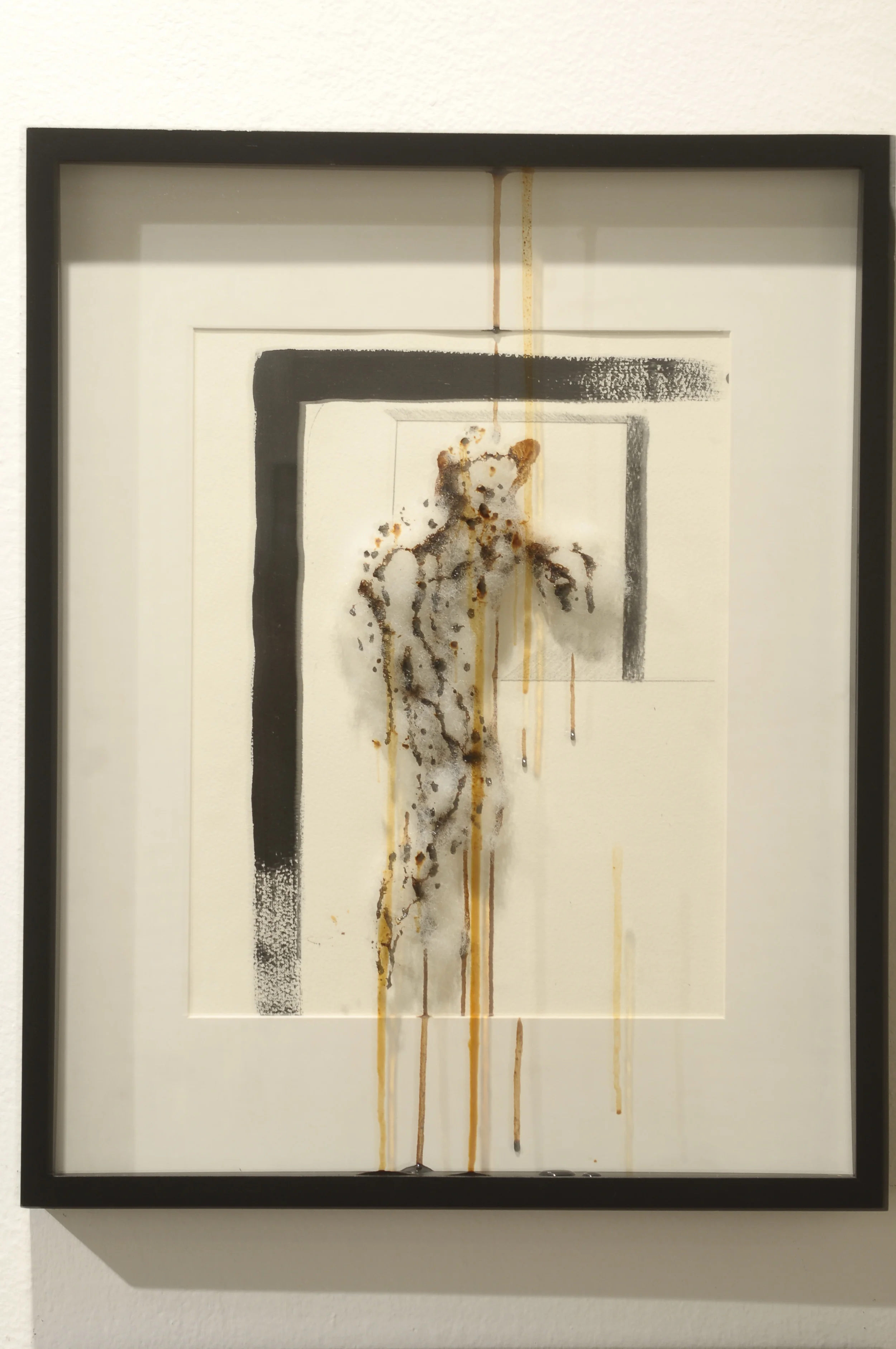  Player in Cotton  mixed media on paper  12" x 8.5"  2012 