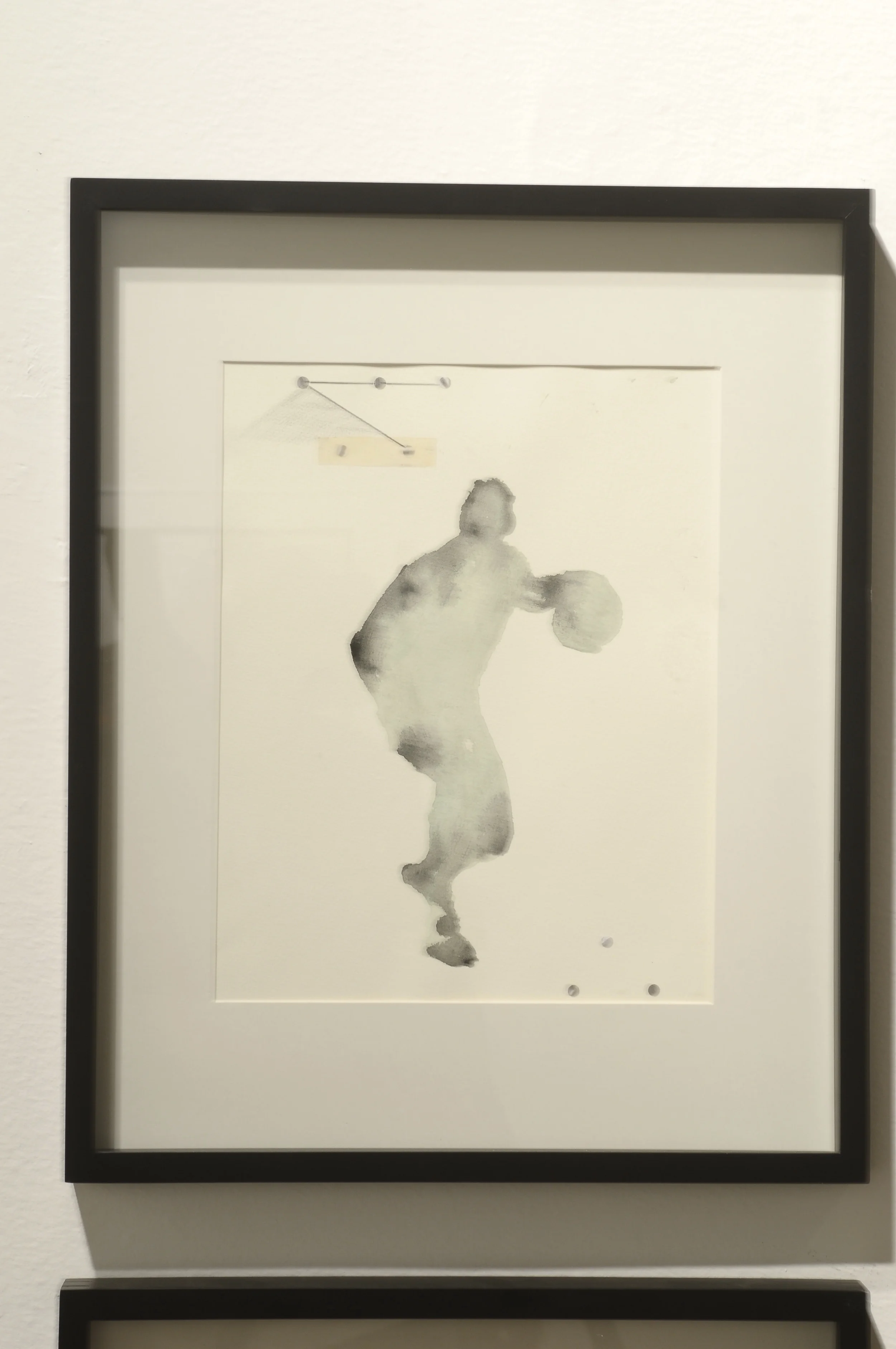  Player in Outer Space  mixed media on paper  12" x 8.5"  2012 