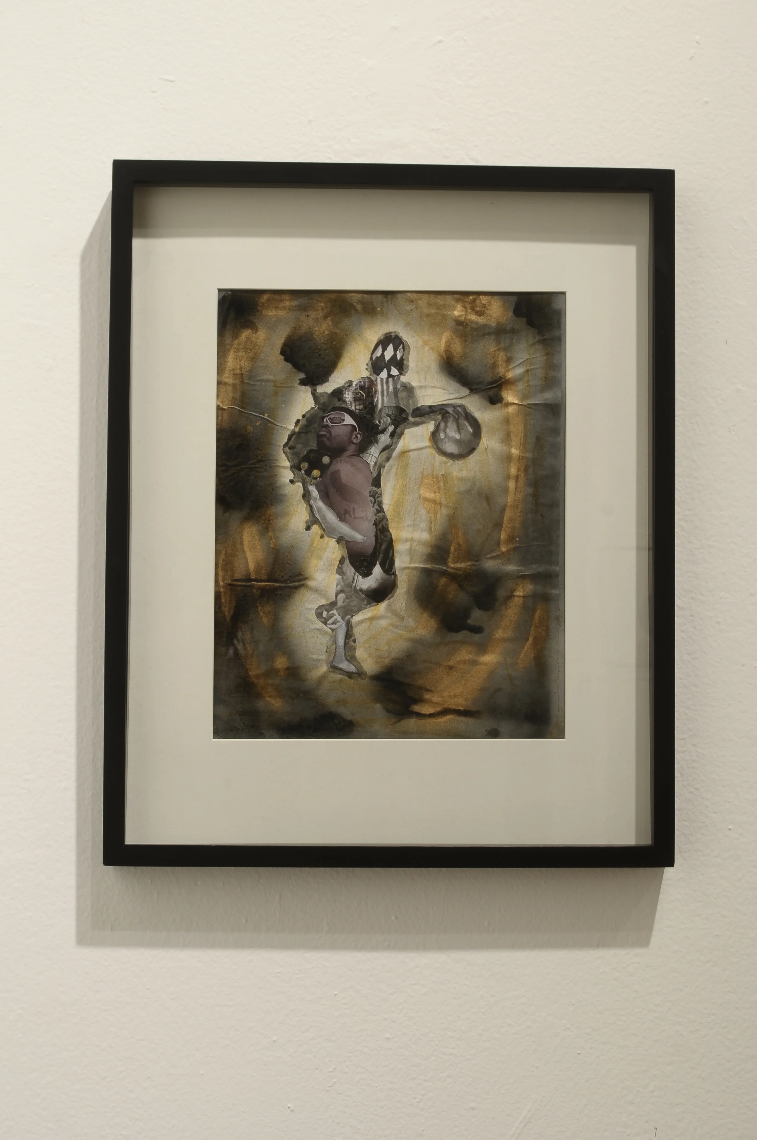  Player in Cool  mixed media on paper  12" x 8.5"  2012 