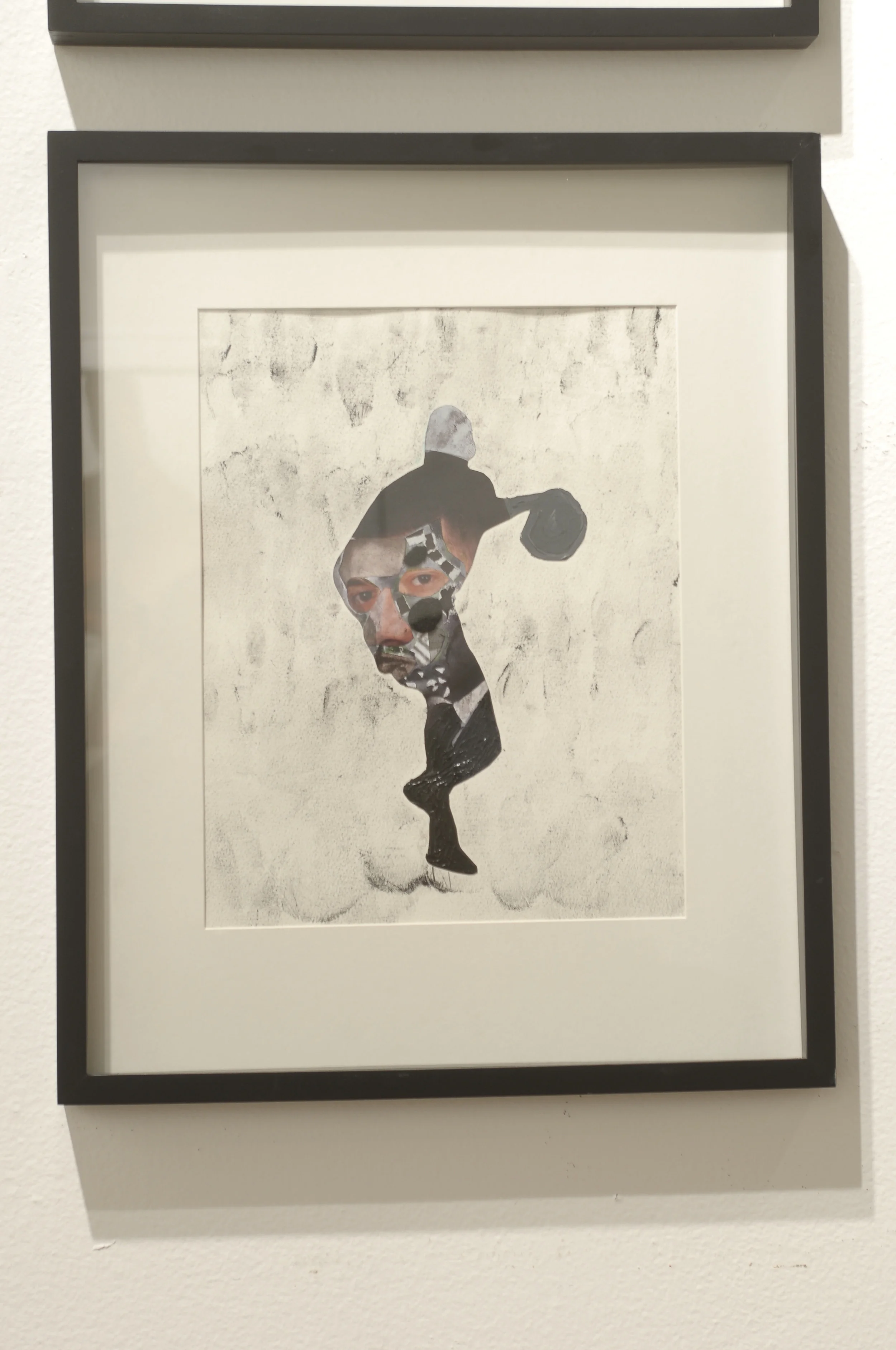  Player in His Own Head  mixed media on paper  12" x 8.5"  2012 