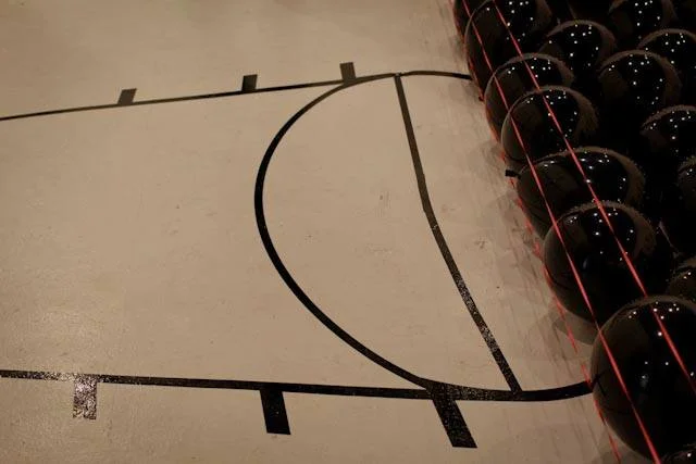  Detail from Final Ascension II  black vinyl, black latex balloons&nbsp;  2014 