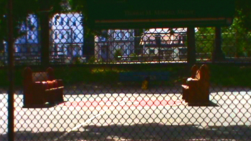  Installation image of FullCourt&nbsp;  video still  2015 