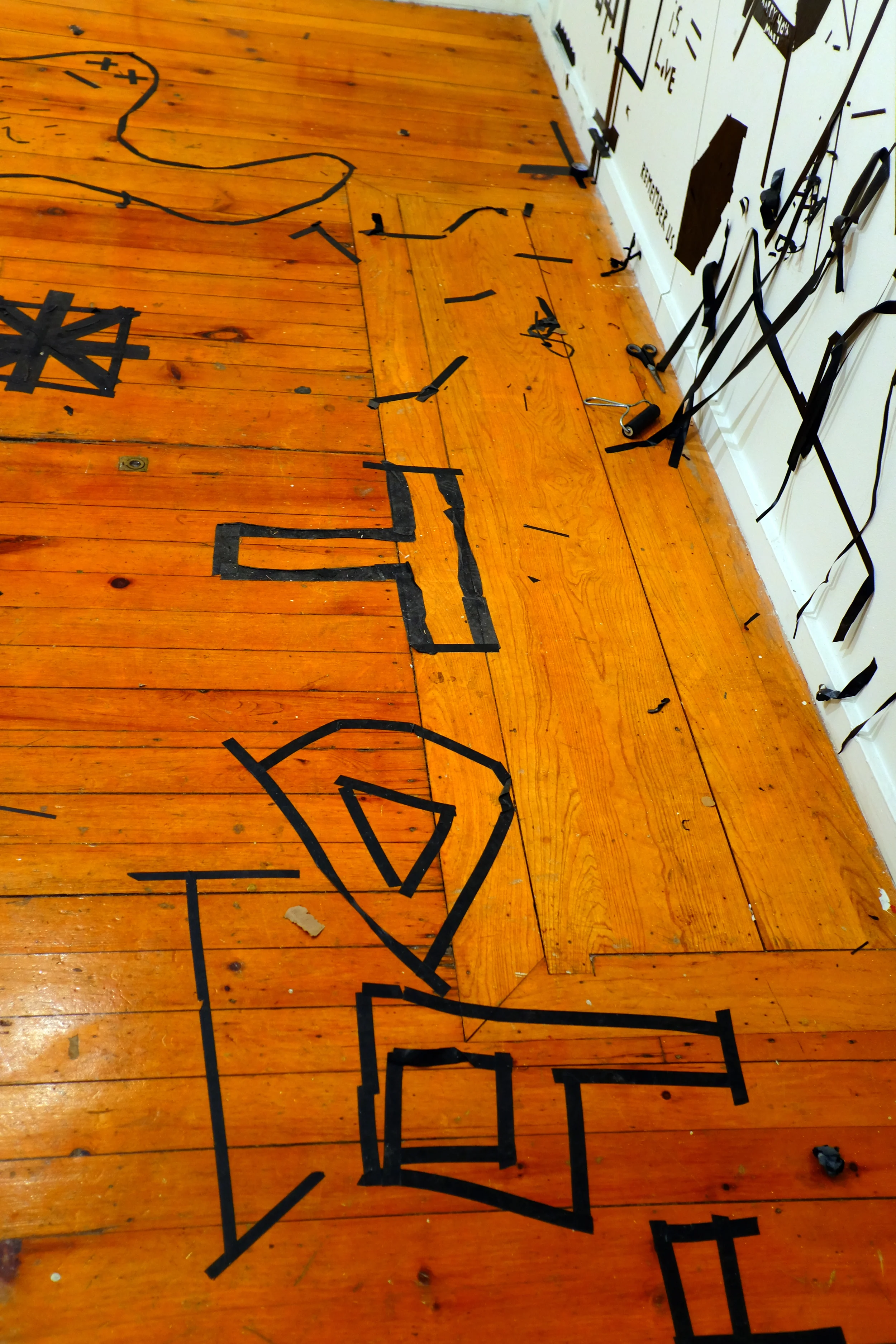  Detail image (Floor)&nbsp;  A Path: Drills for Flight  digital image  2016 