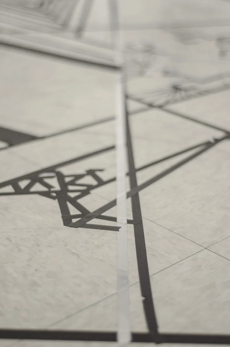  Installation shot of Center Court:&nbsp;E.S.G.T.L.  Digital print  2016  photo credit Jaypix Belmer  