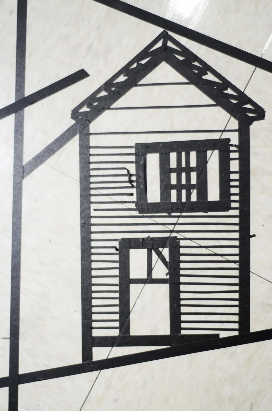  Installation shot of Center Court:&nbsp;E.S.G.T.L.  Digital print  2016  photo credit Jaypix Belmer  