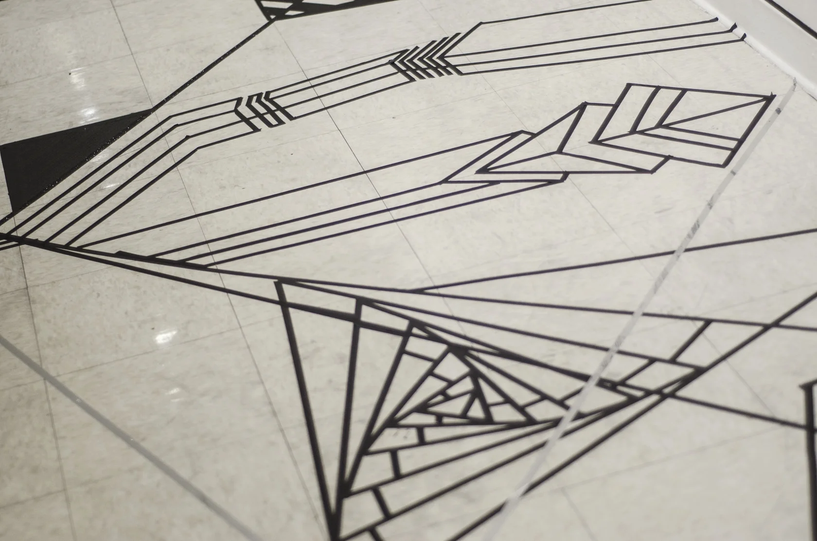  Installation shot of Center Court:&nbsp;E.S.G.T.L.  Digital print  2016  photo credit Jaypix Belmer  