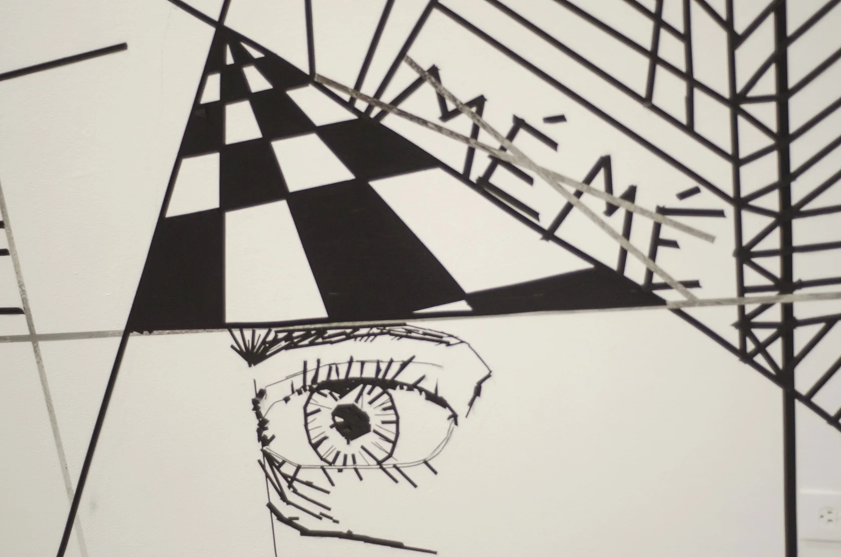  Installation shot of Center Court:&nbsp;E.S.G.T.L.  Digital print  2016  photo credit Jaypix Belmer  