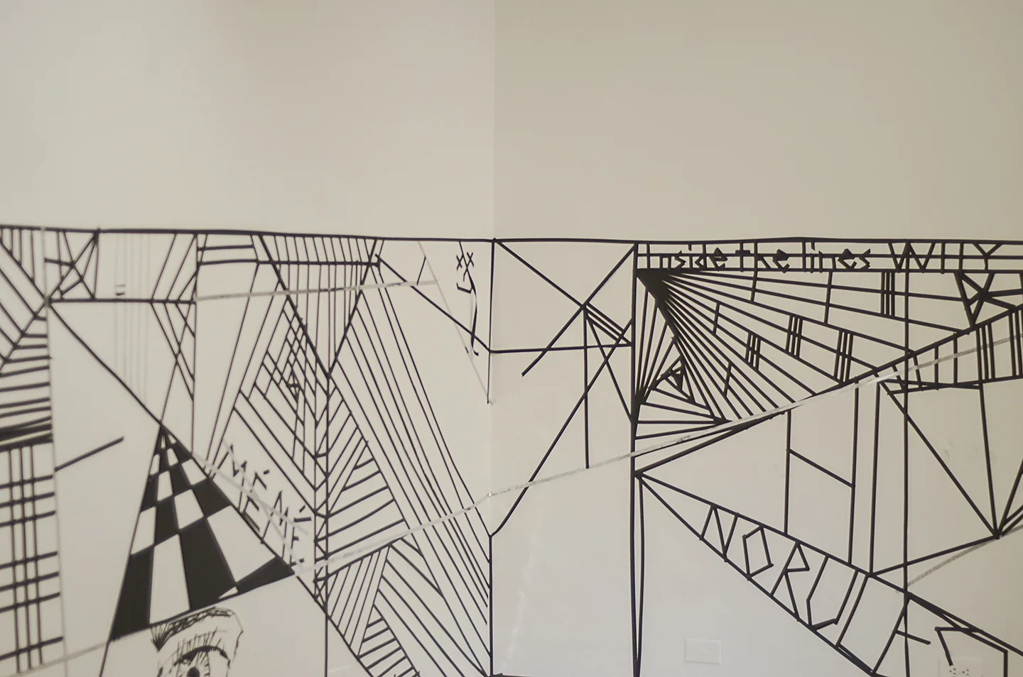  Installation shot of Center Court:&nbsp;E.S.G.T.L.  Digital print  2016  photo credit Jaypix Belmer  