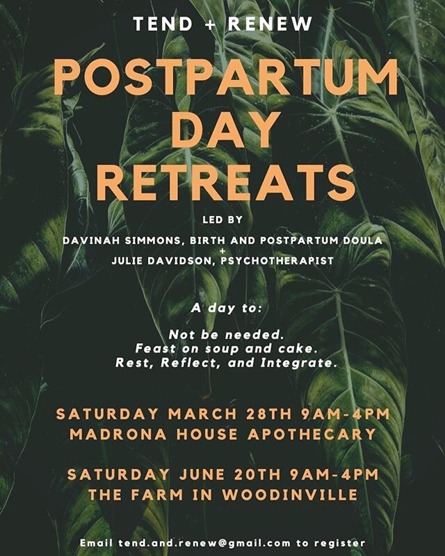 A day to not be needed. A day to feast on soup and cake. A day to rest, reflect, and integrate. ✨Postpartum Day Retreats led by myself and @rootedbirthdoula 💛
.
.
.
.
#postpartum #maternalmentalhealth #postpartumexperience #matrescence