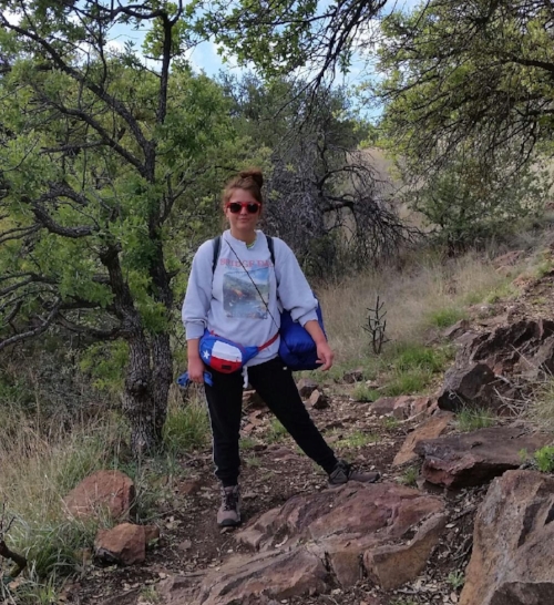 Feeling very impressed with this 4 mile up-mountain hike to our primitive camping spot....