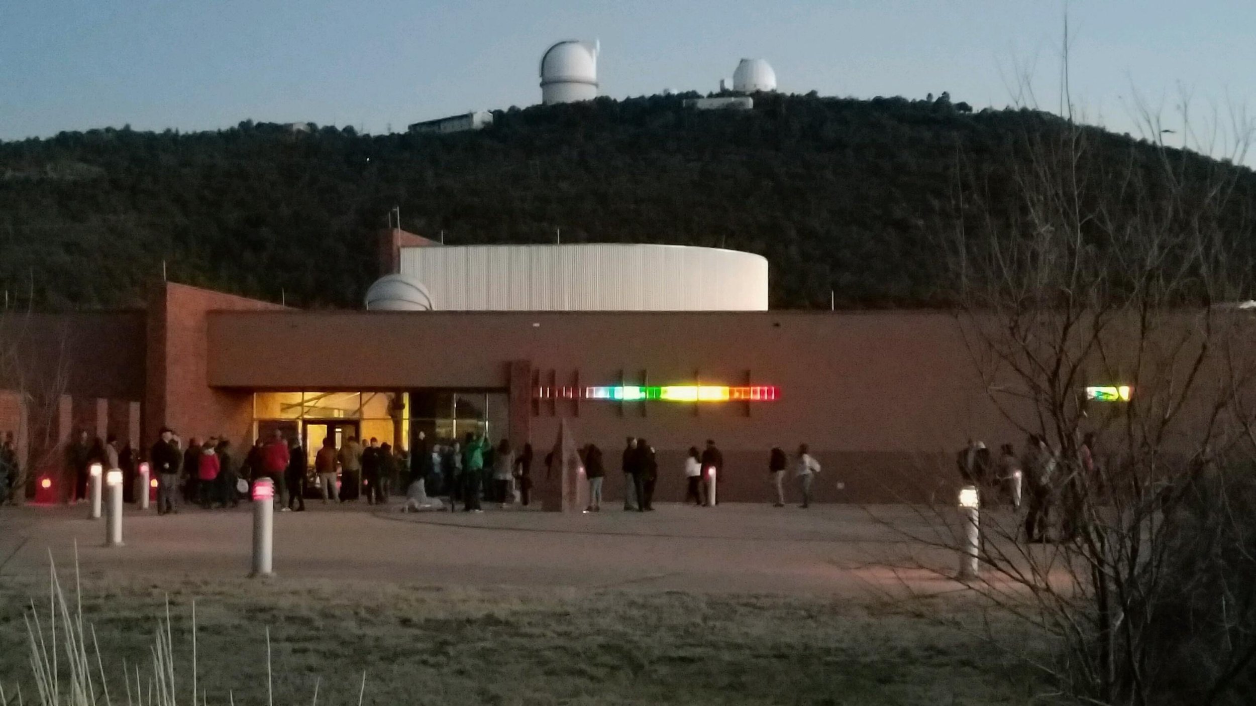 The McDonald Observatory before the Star Party.