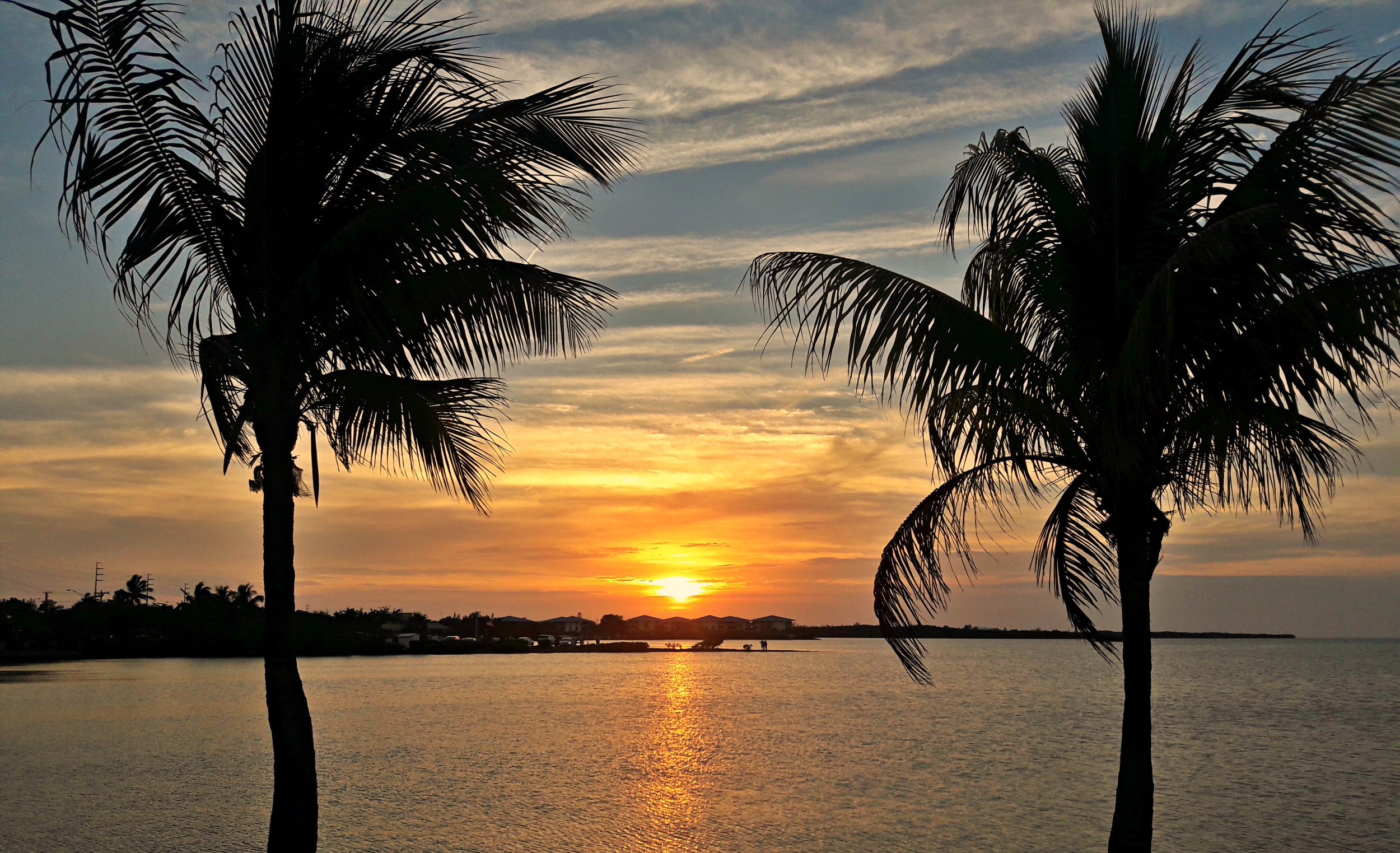One of the many beautiful sunsets here in the Florida Keys