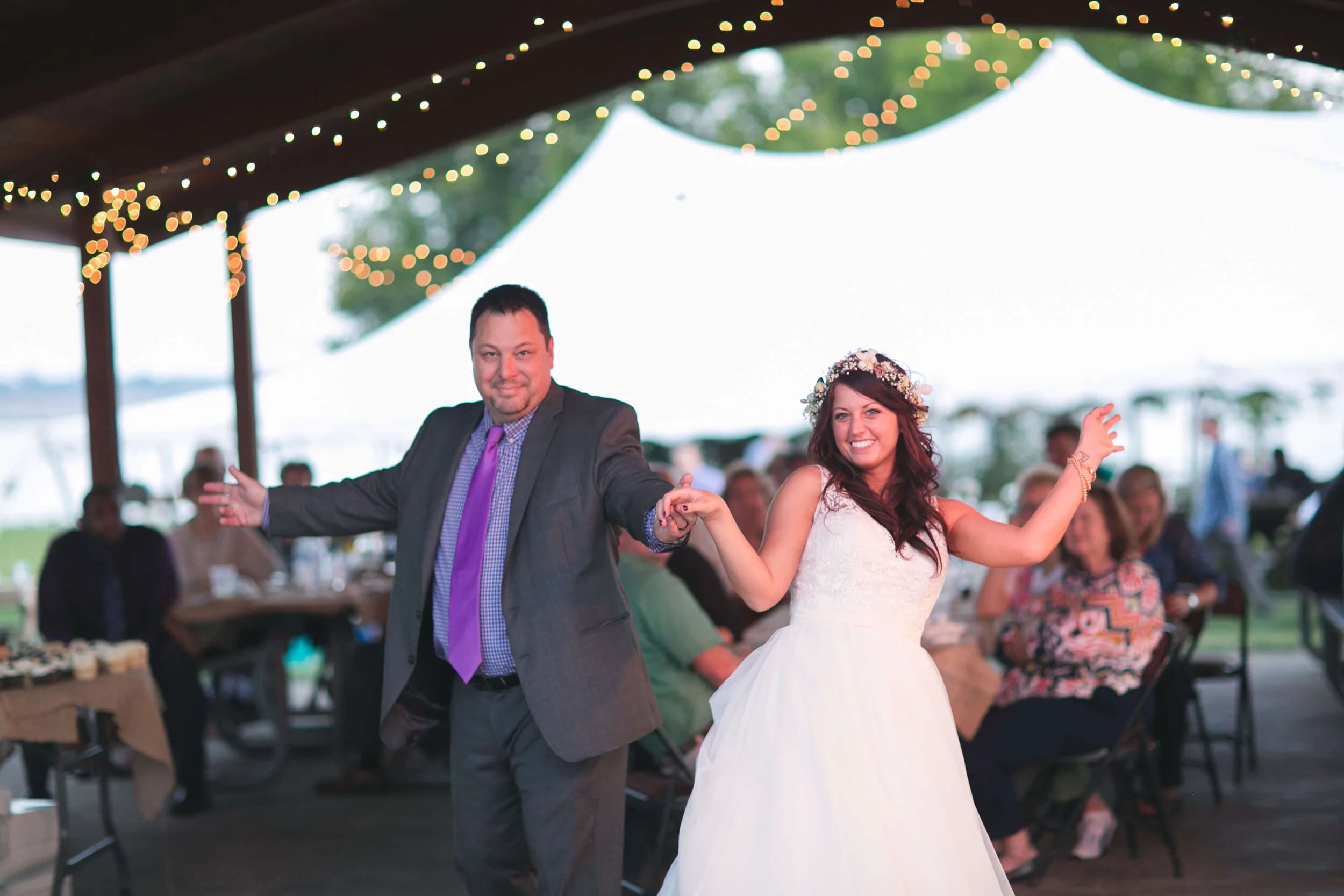 My Dad and I obviously had to show off on the dance floor!