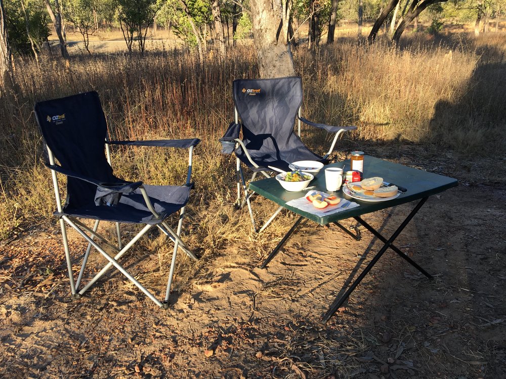 Breakfast in the bush