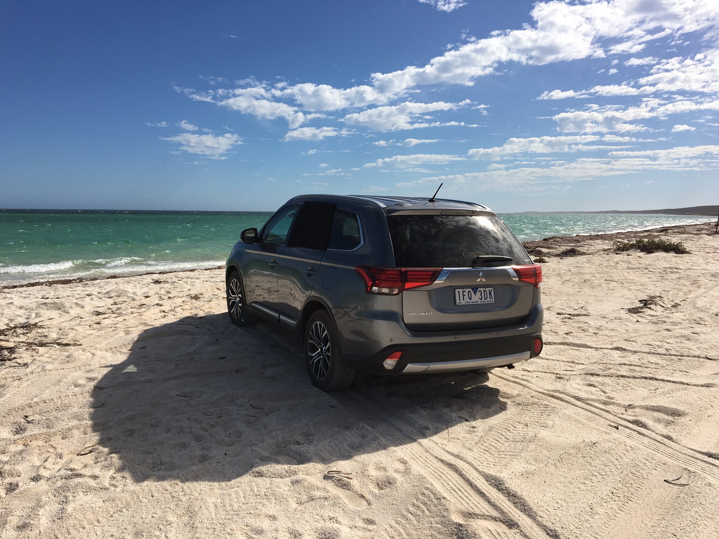 Driving right on the beach