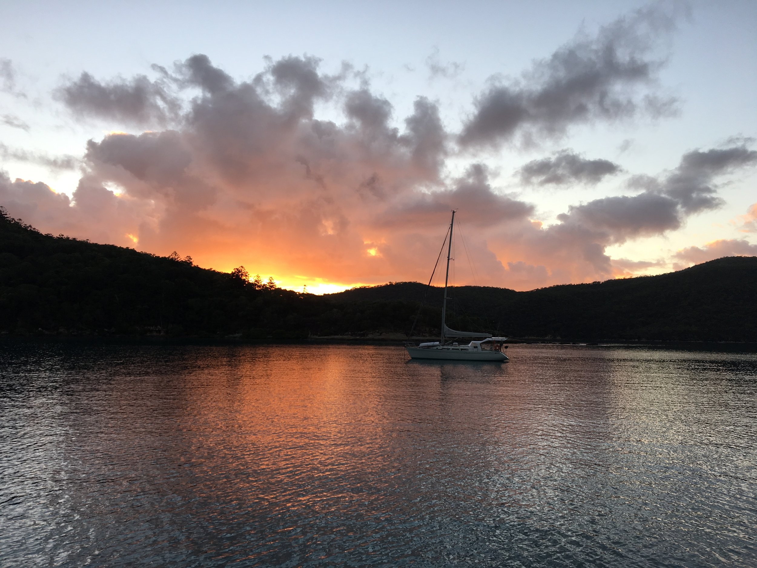 Sonnenuntergang Whitsunday Islands