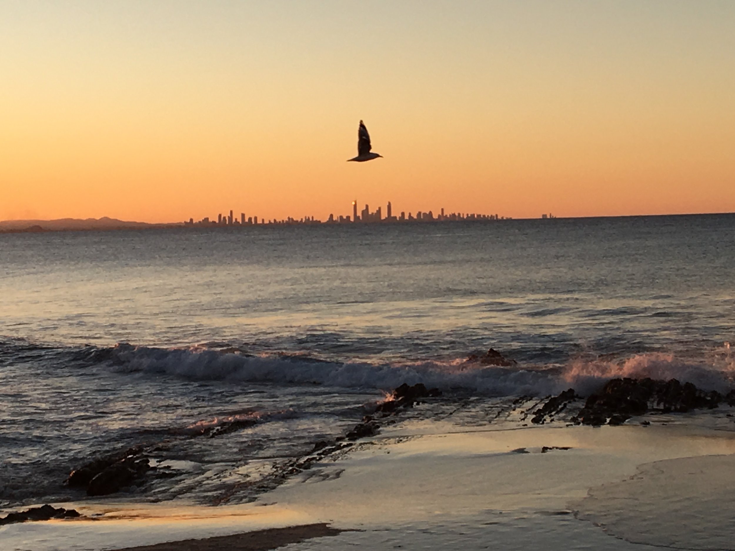 Sonnenuntergang Gold Coast