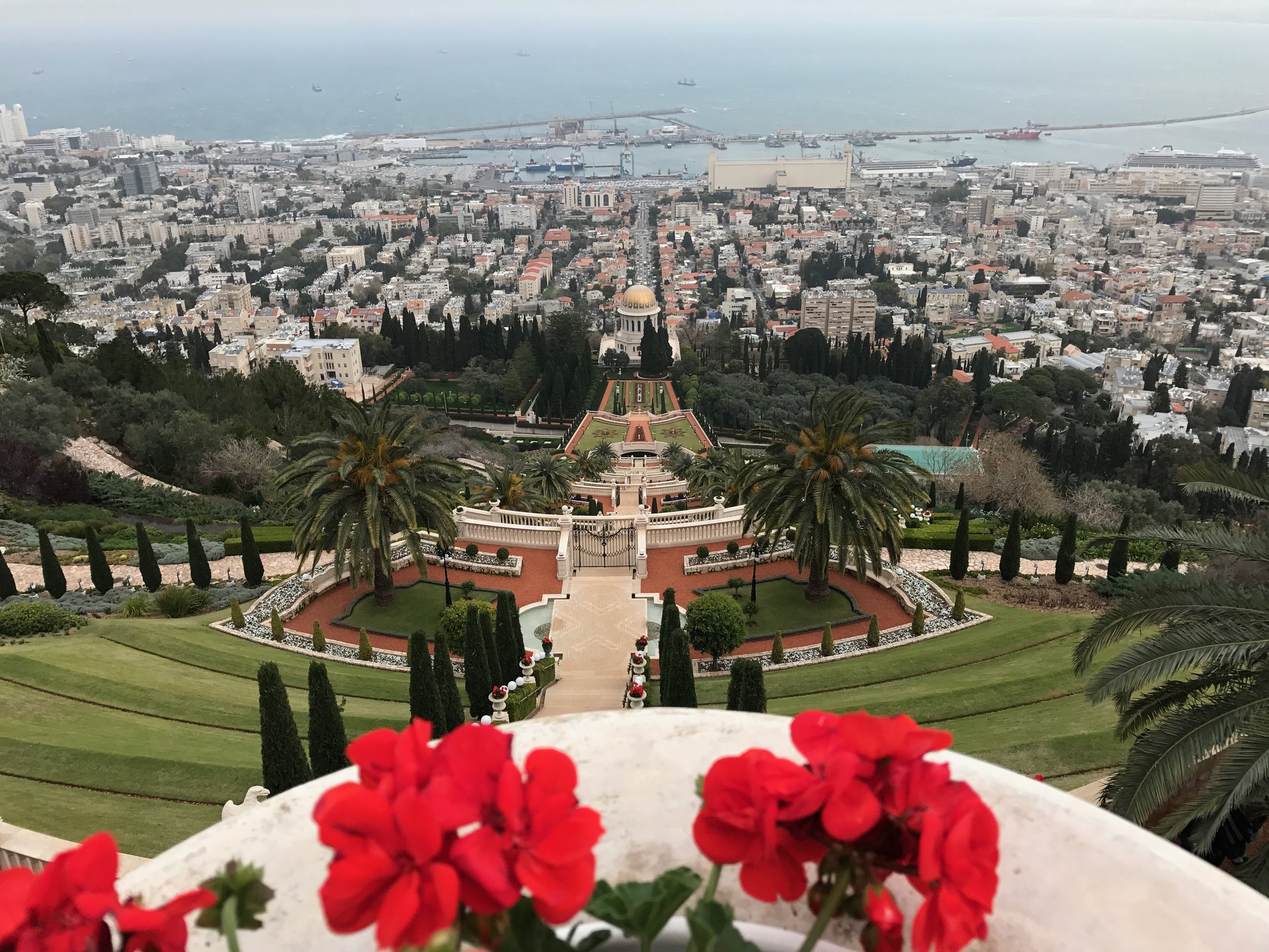 The hanging gardens in Haifa 