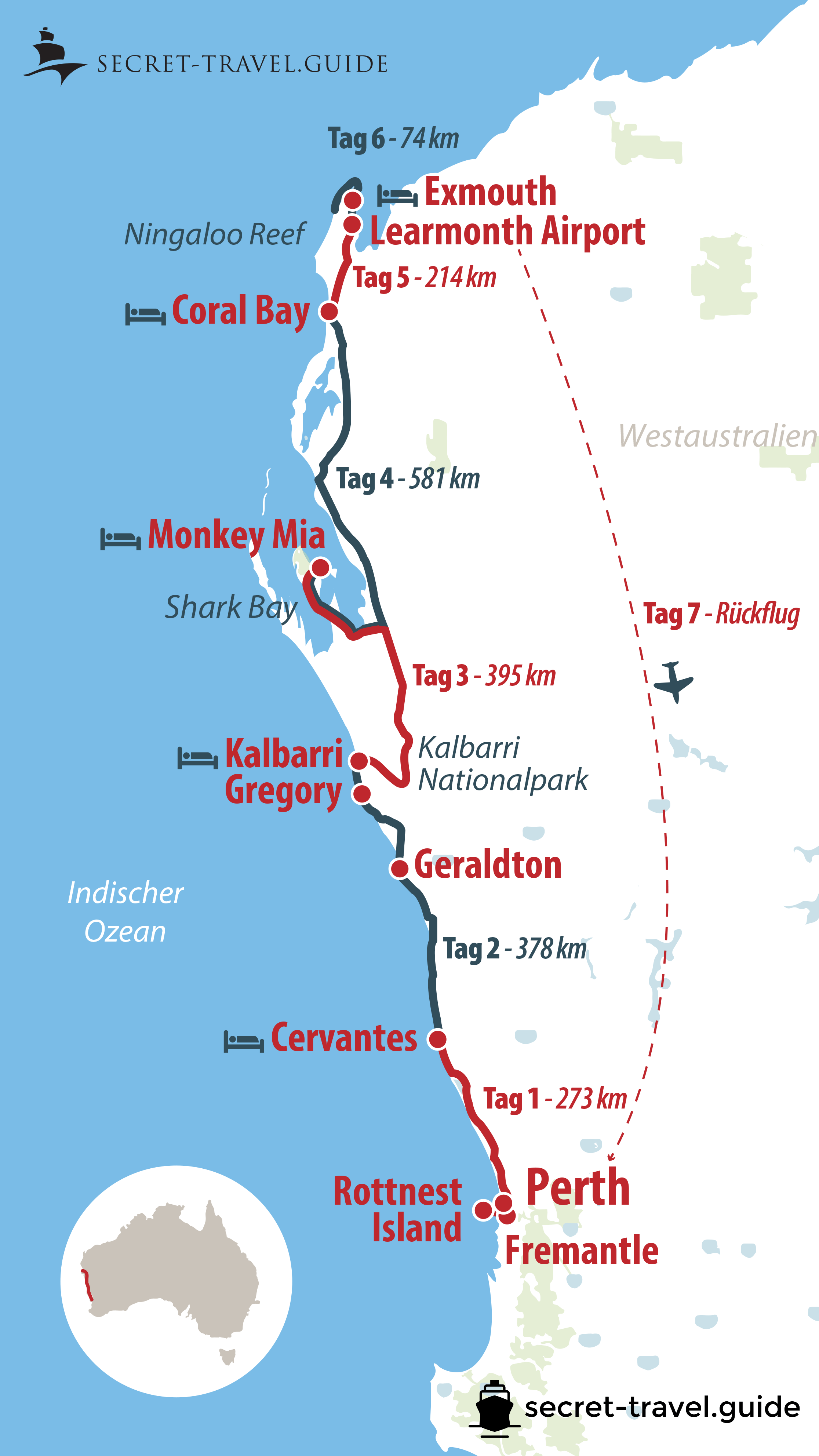 Eine Woche Westküste Australien von Perth nach Exmouth — secrettravel.guide