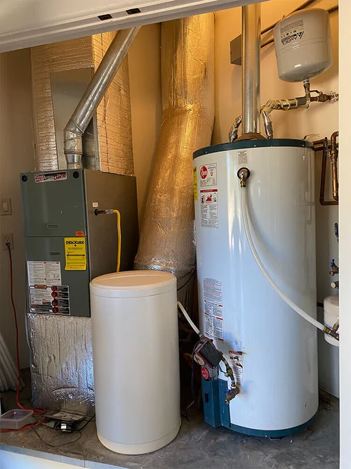 Going Tankless! Replacement of a Water Heater and Water Softener — Your  Plumber Heating u0026 Air