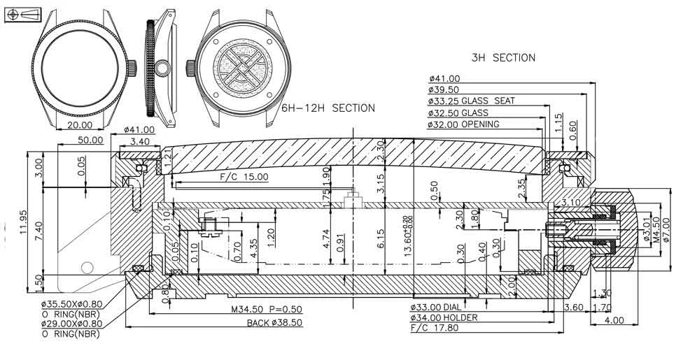Nodus Trieste technical drawings