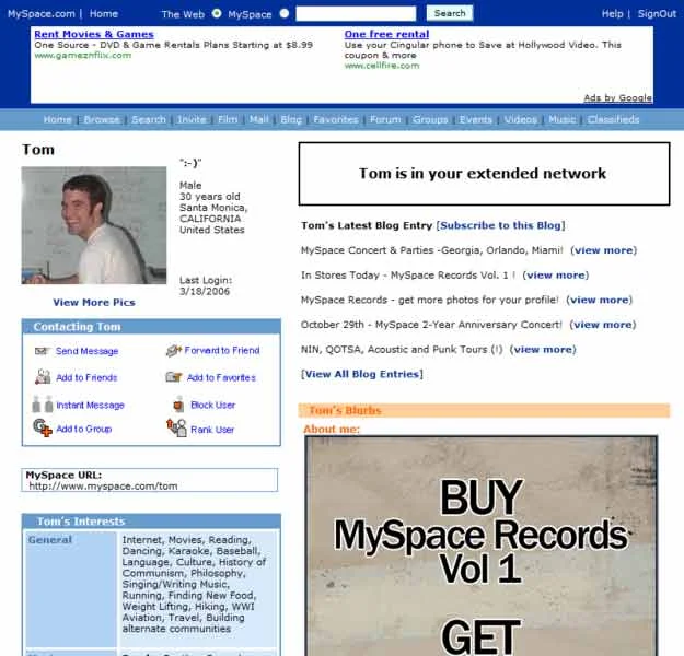 MySpace suffered from obtrusive banner ads, and clunky UX, among other things