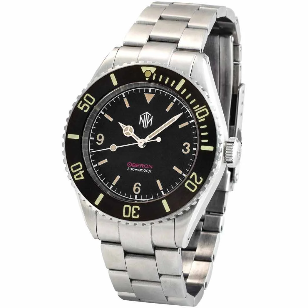 My personal favorite of the NTH subs, the Oberon, which pays homage to the 5513 with an explorer dial. Photo credit: janistrading.com
