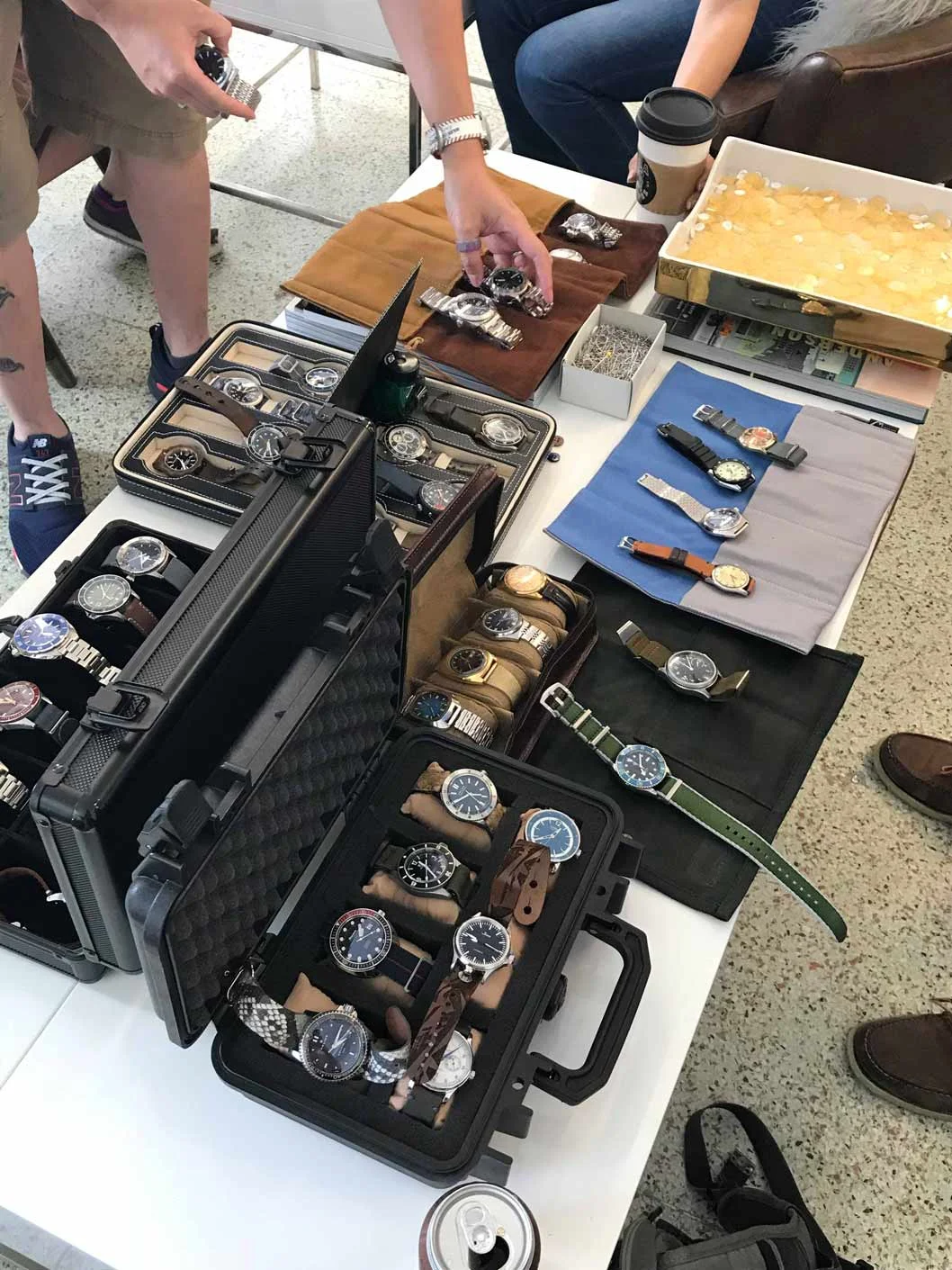 A huge selection of watches brought by some of our enthusiast friends.