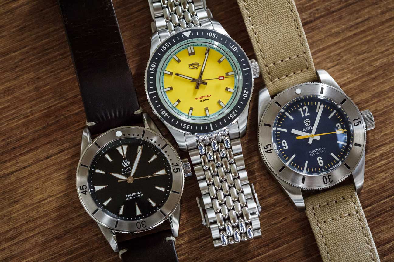 The Traska Freediver, EMG Nemo, and Raven Trekker side by side. Photo credit: yours truly