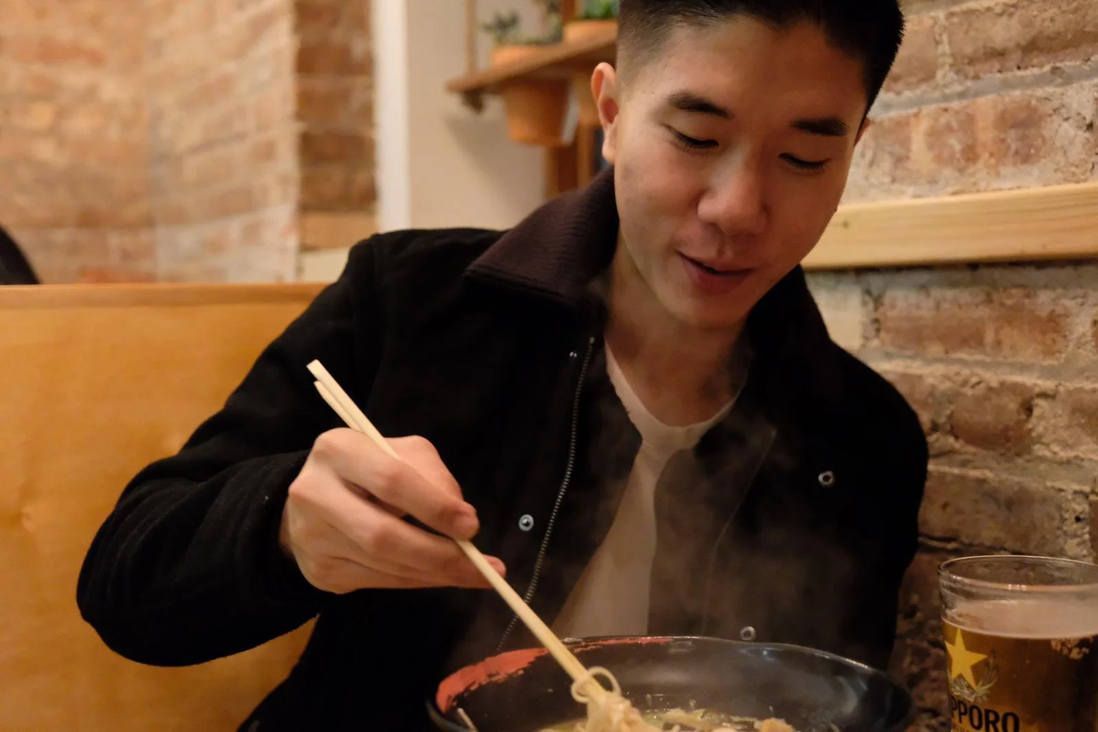 Ramen makes Cullen happy.