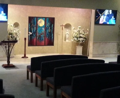 Bowra and Odea Funerals - Hilton WA - Full Crestron controlled av system with multiple screens, etc