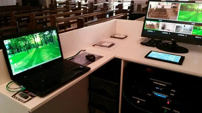 Gympie funerals - qld - full crestron controlled av system - multi-cameras - recording and webstreaming