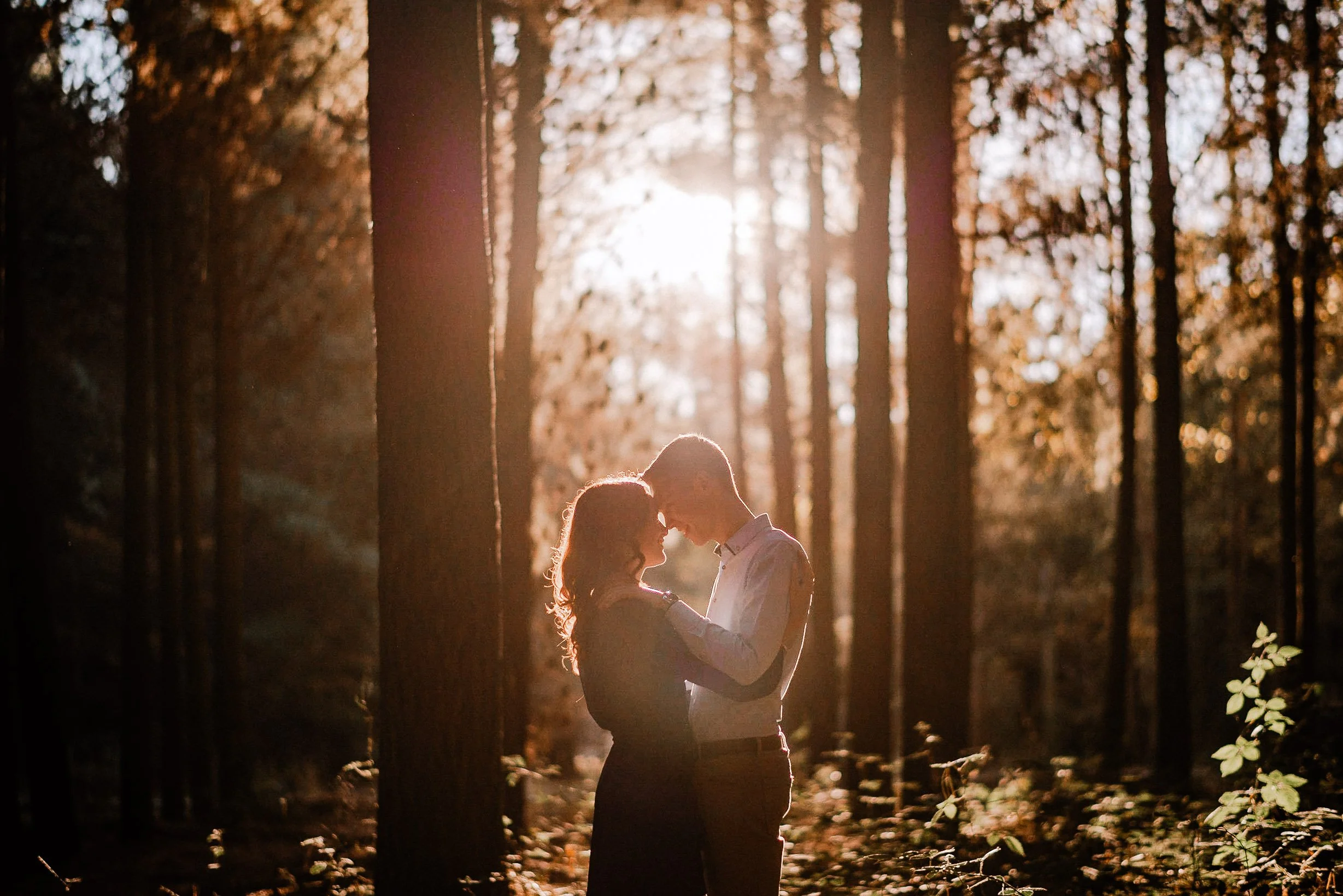 wedding photography engagement sunset