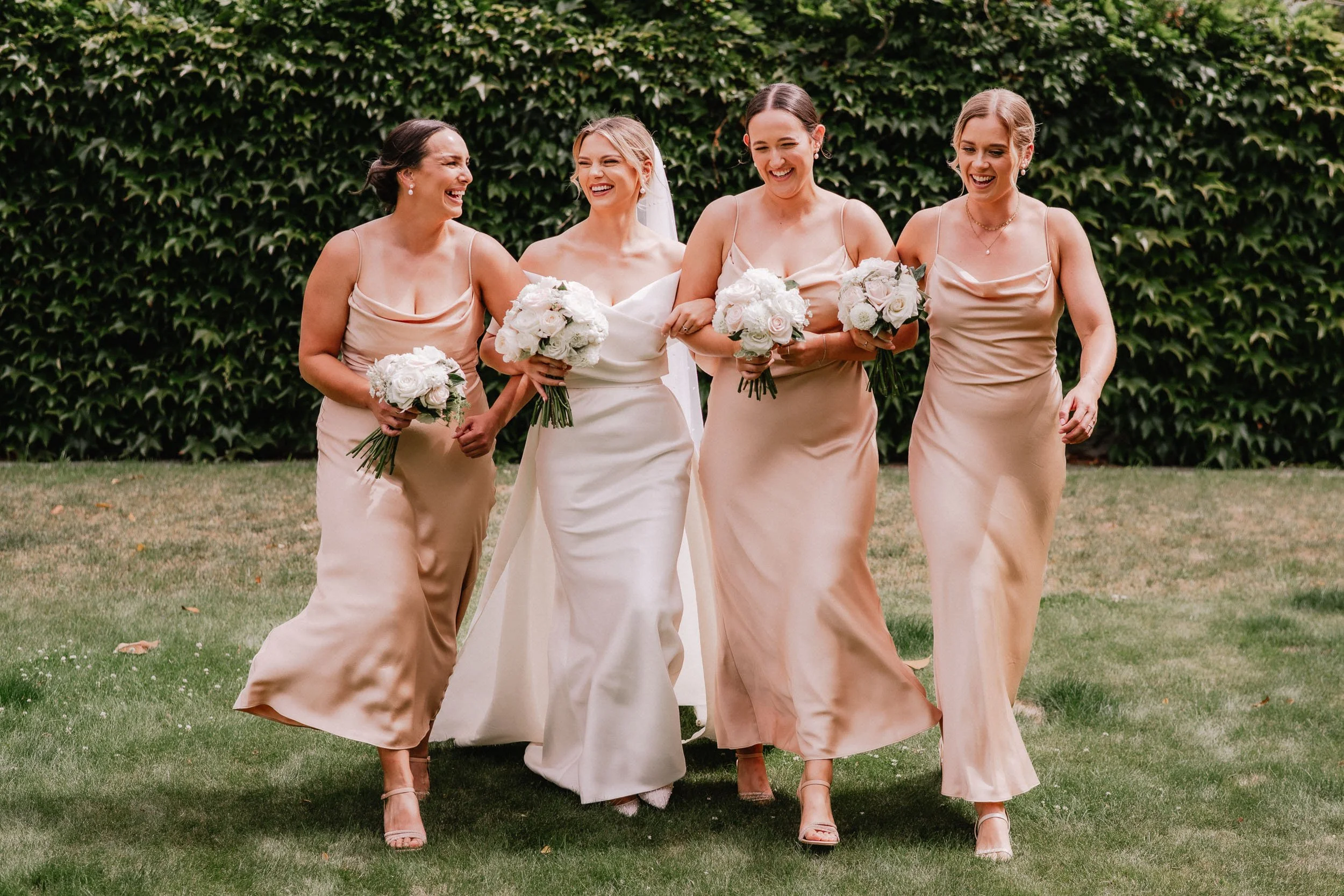 Christchurch wedding photography bride and bridesmaids