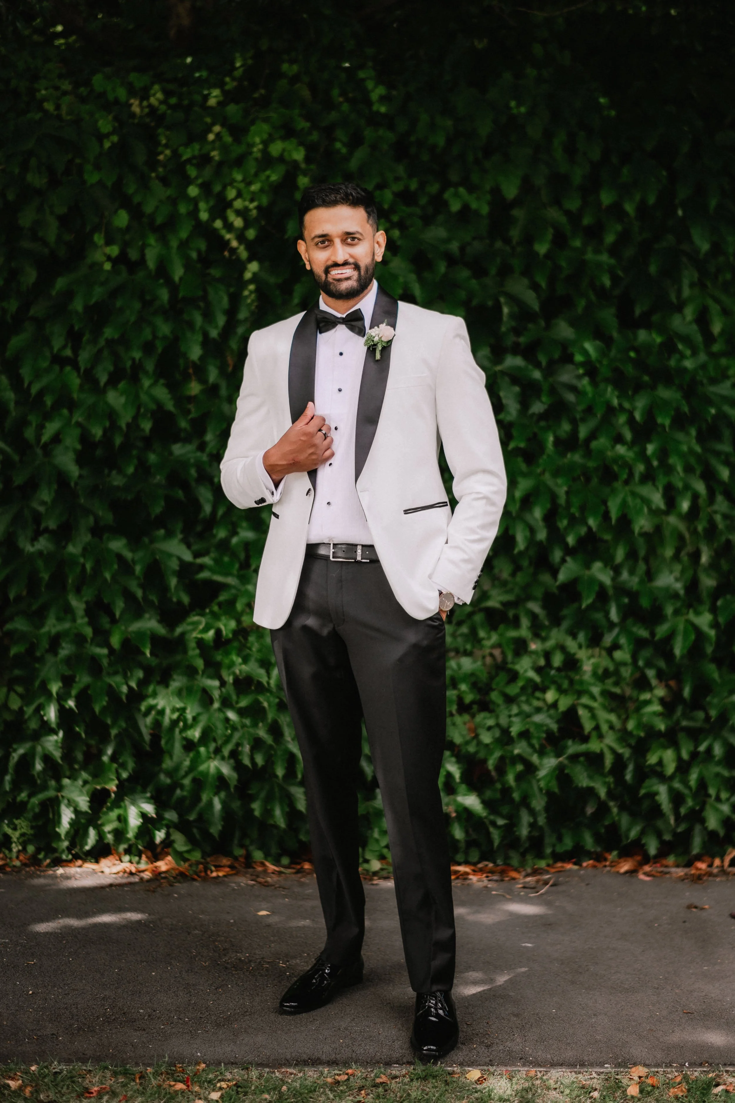 Christchurch wedding photography groom