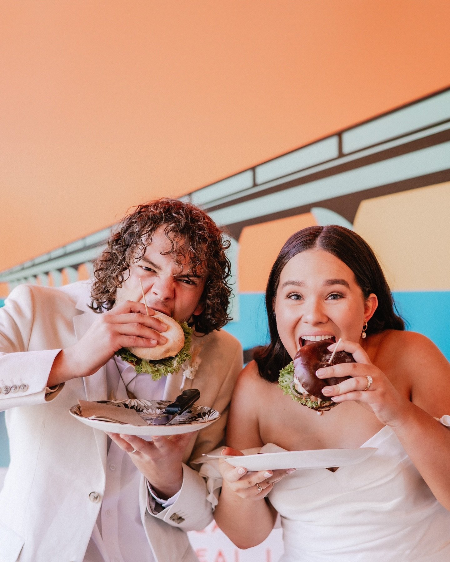 Fantastical magical joy with Amy &amp; Ethan. Big shout out to them for shouting the bridal party including myself a post ceremony burger at the @theburgerjointnz. Highly recommend a solid feed before doing photos as it severely reduces the chances o
